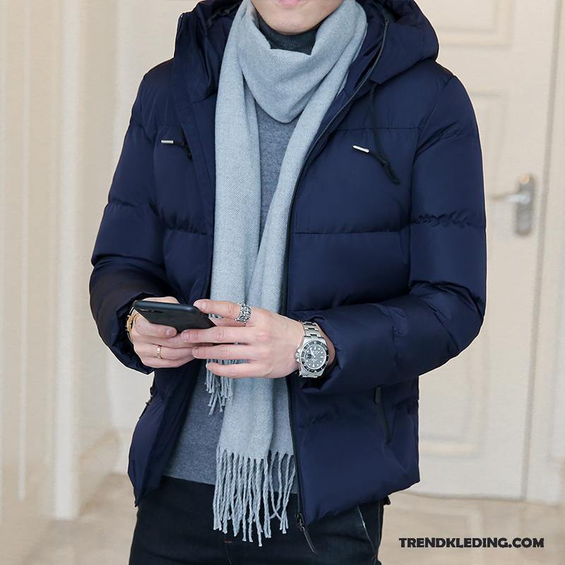 Katoenen Jas Heren Mannelijk Mooi Trend Winter Kleding 2018 Nieuw Grijs