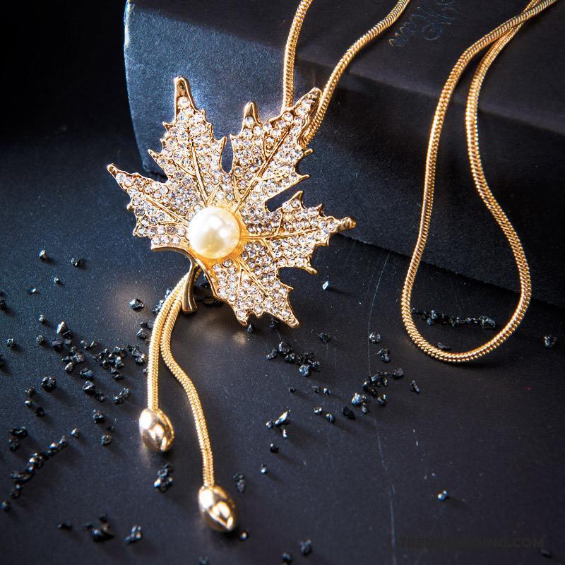 Ketting Dames Mode Herfst Trui Decoratie Korte Winter Goud