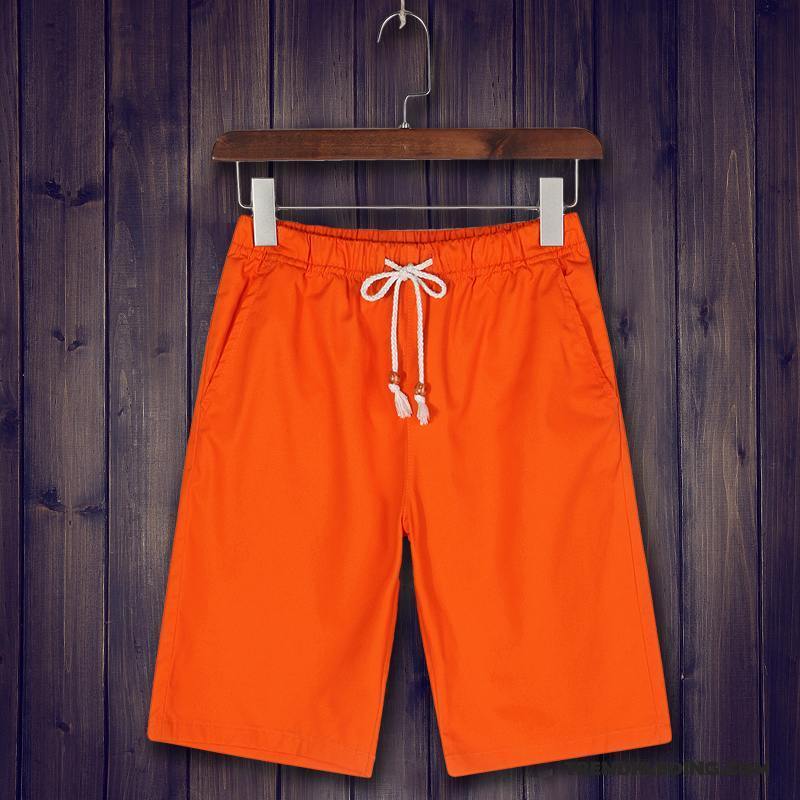 Korte Broek Heren Casual Grote Maten Zomer Katoen Sport Mannelijk Zandkleur