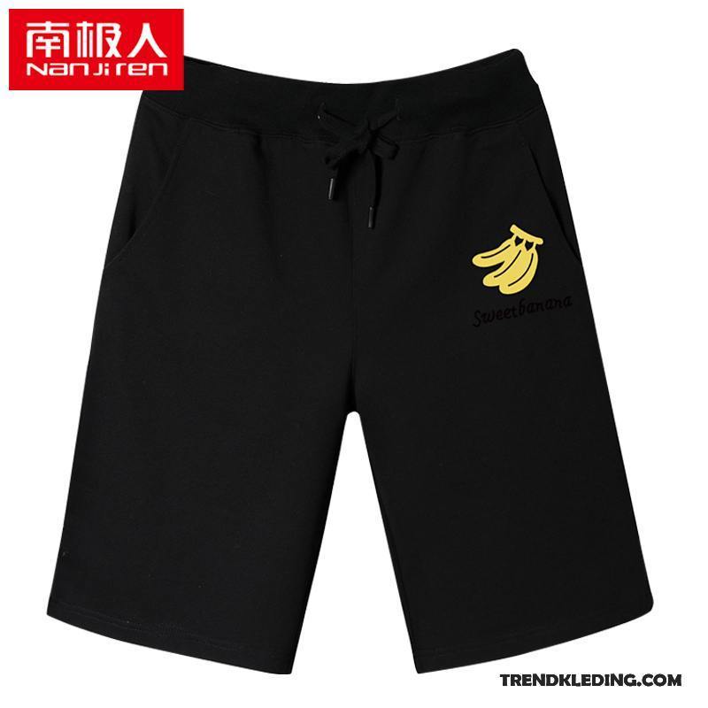 Korte Broek Heren Eenvoudige Sport Losse Running Mannelijk Casual Effen Kleur Grijs