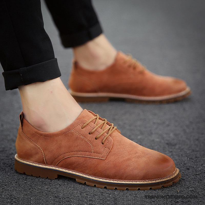 Leren Schoenen Heren Casual Student Trend Mannen Alle Wedstrijden Zomer Grijs