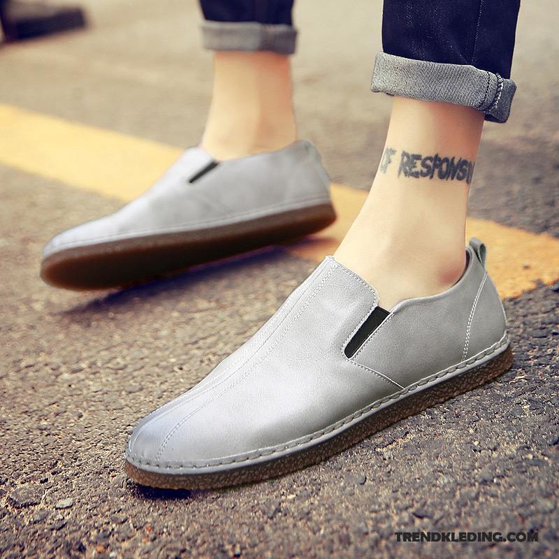 Mocassins Heren 2018 Schoenen Casual Leren Schoenen Trend Voorjaar Rood