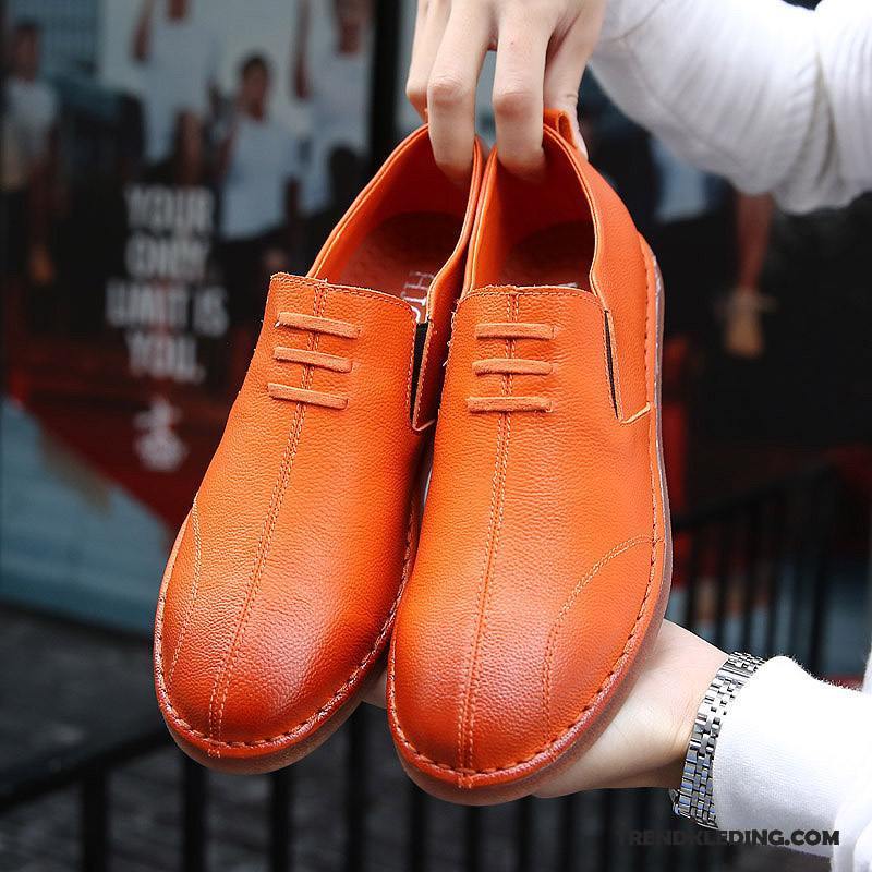 Mocassins Heren 2018 Schoenen Casual Leren Schoenen Trend Voorjaar Rood