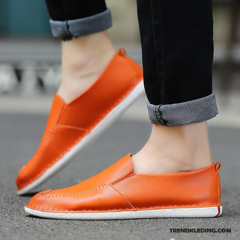 Mocassins Heren 2018 Schoenen Casual Leren Schoenen Trend Voorjaar Rood