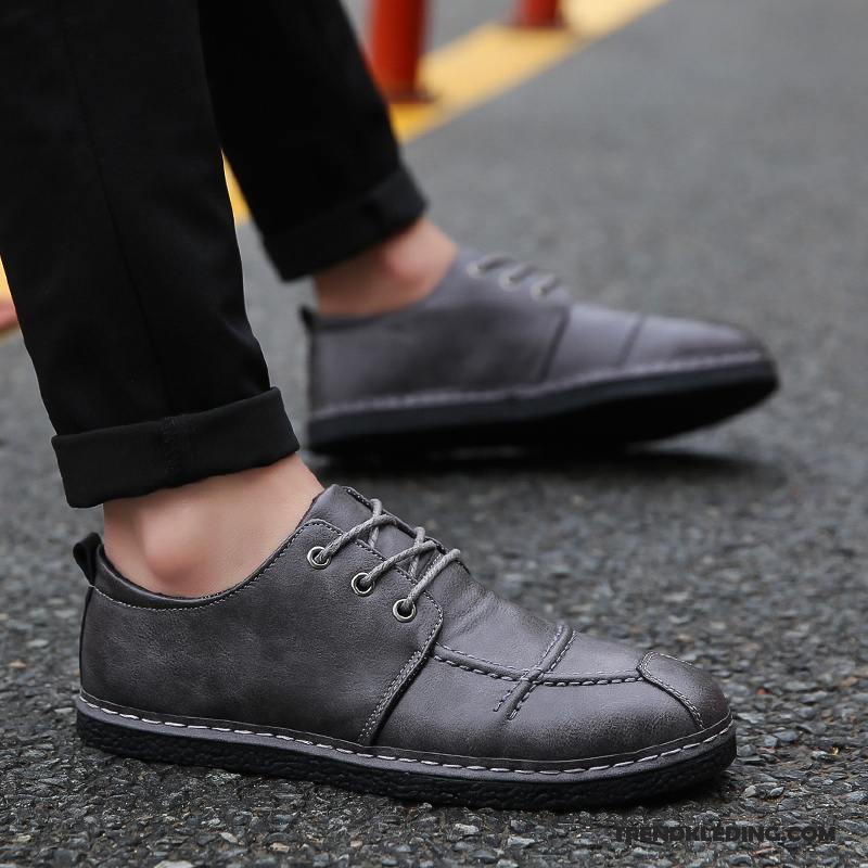 Mocassins Heren Bootschoenen 2018 Alle Wedstrijden Leren Schoenen Mannen Voorjaar Zwart