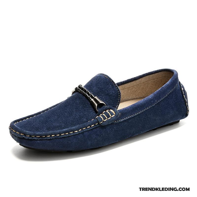 Mocassins Heren Casual Ademende Trend Mannen Schoenen 2018 Marineblauw