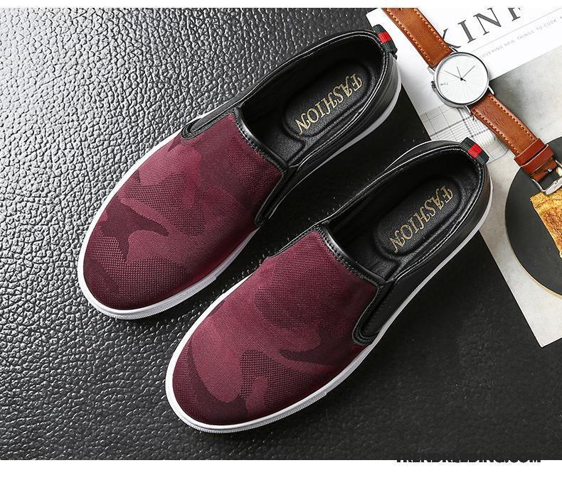 Mocassins Heren Casual Kant Plat Brits Trend Alle Wedstrijden Zwart