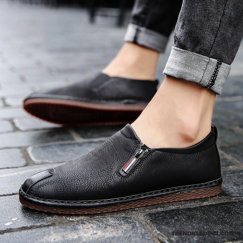 Mocassins Heren Echt Leer Bootschoenen Brits Trend Casual 2018 Kaki