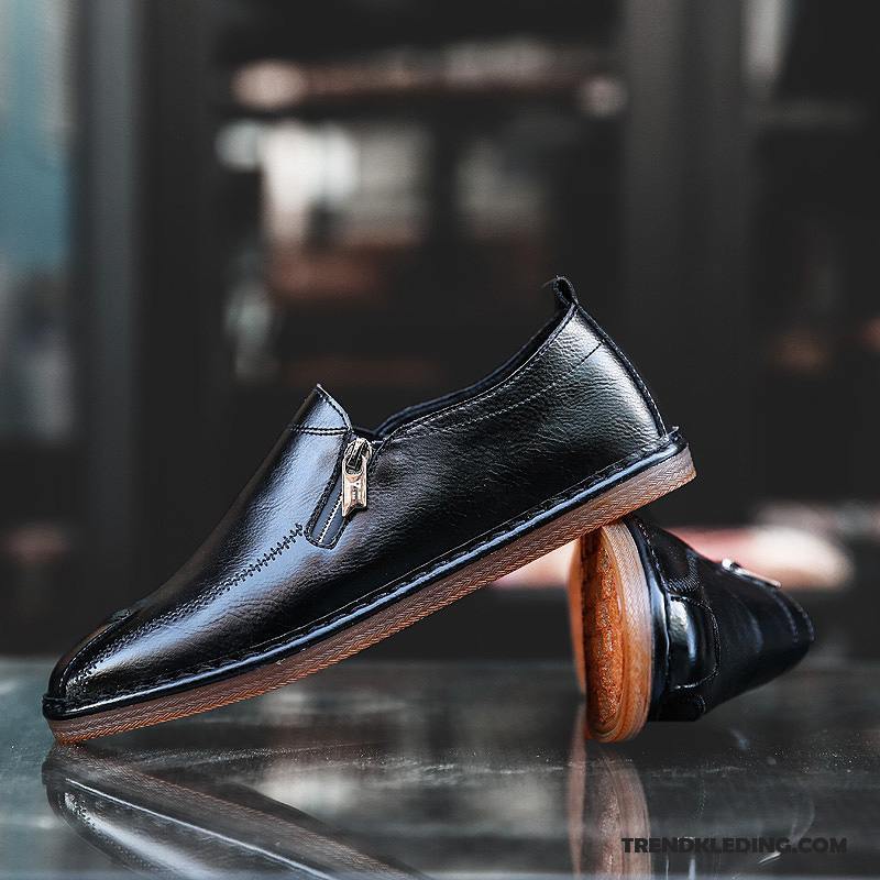 Mocassins Heren Echt Leer Bootschoenen Brits Trend Casual 2018 Kaki