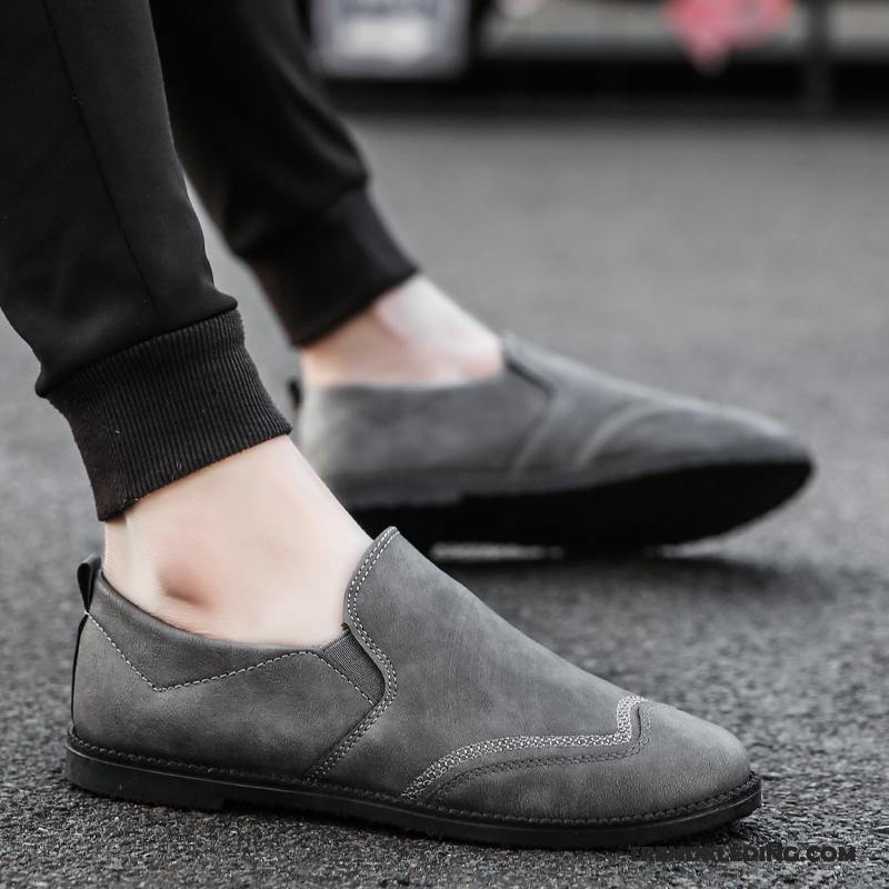 Mocassins Heren Schoenen Leren Schoenen Mannen Alle Wedstrijden Casual Trend Zwart