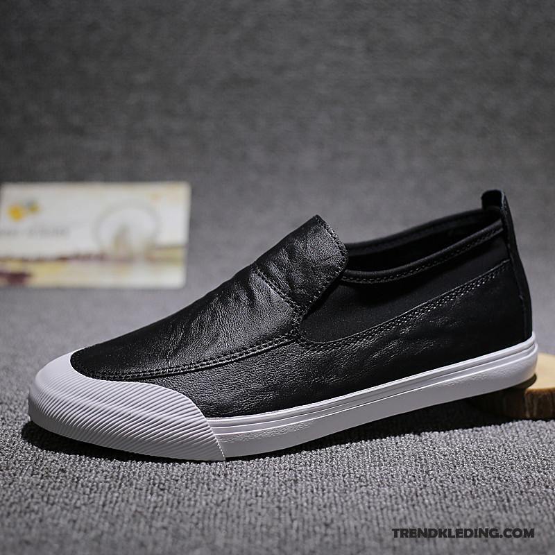Mocassins Heren Schoenen Mannen Trend Casual Leren Schoenen Zomer Zwart