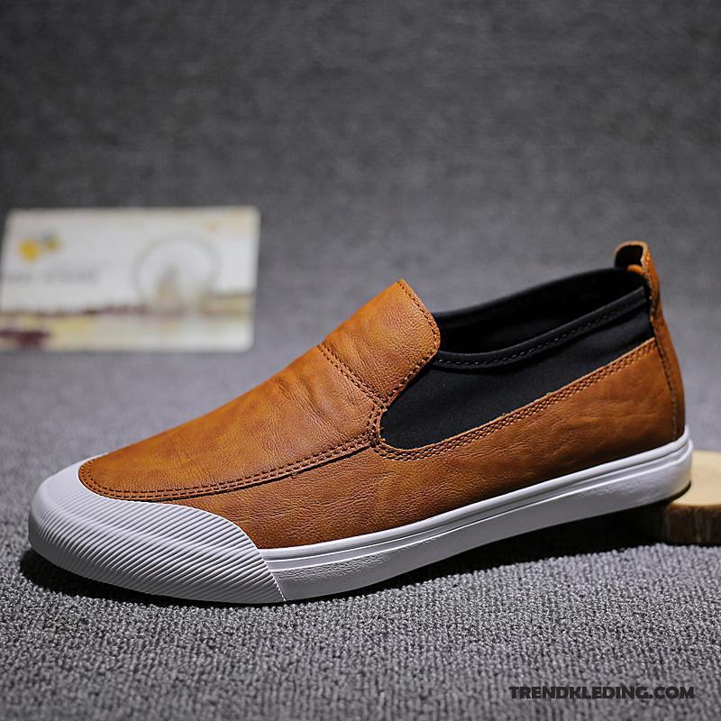 Mocassins Heren Schoenen Mannen Trend Casual Leren Schoenen Zomer Zwart