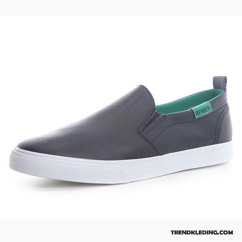 Mocassins Heren Schoenen Slip On Loafers Zomer Mannen Trend Wit