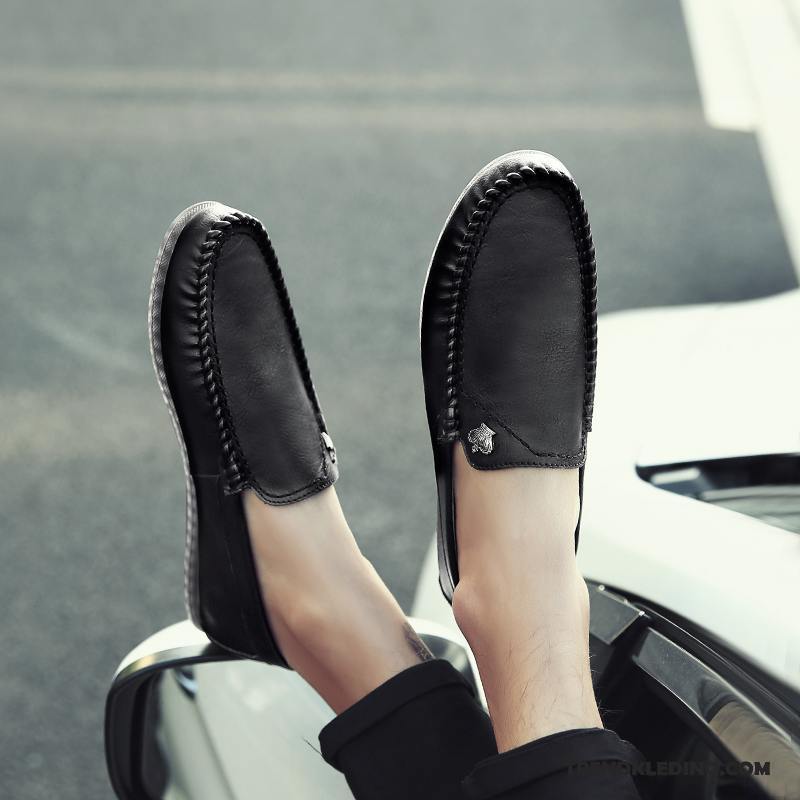 Mocassins Heren Slip On Alle Wedstrijden Casual Loafers Trend Voorjaar Grijs