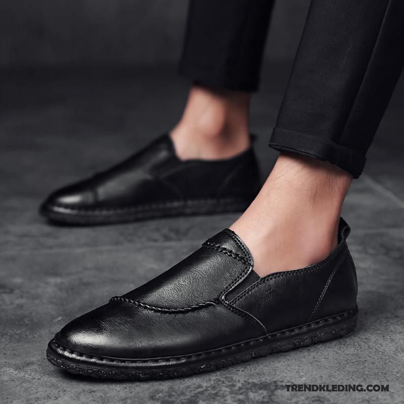 Mocassins Heren Slip On Alle Wedstrijden Mannen Schoenen Bootschoenen 2018 Zwart