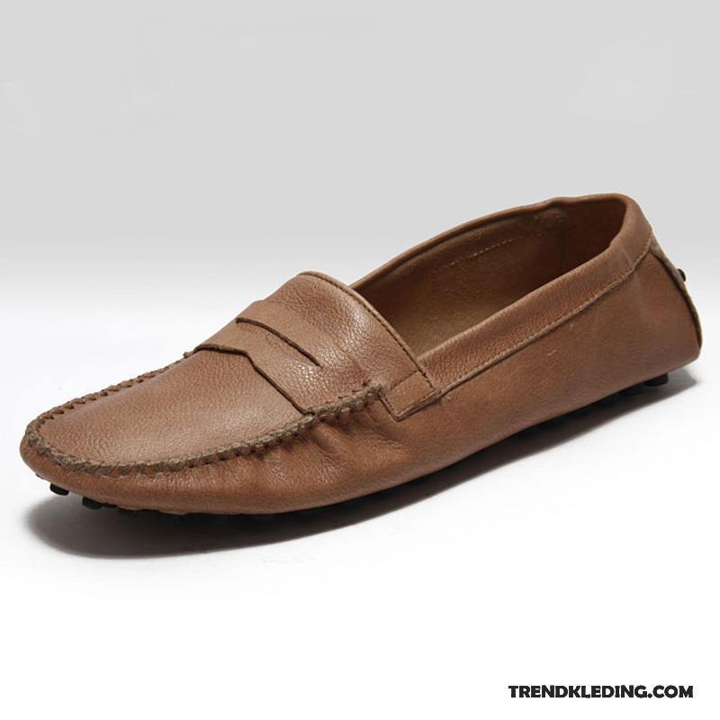 Mocassins Heren Slip On Mannen Alle Wedstrijden Bootschoenen Casual Zomer Wit