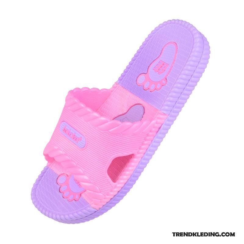 Pantoffels Dames Badkamer Mannen Lovers Zomer Slippers Antislip Zandkleur Roze