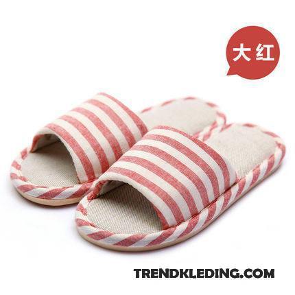 Pantoffels Dames Binnen Zomer Lovers Vrouwen Slippers Mannen Beige