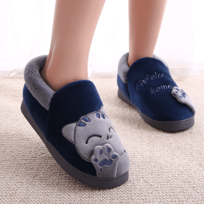 Pantoffels Dames Kind Lovers Slippers Warm Binnen Katoen Grijs