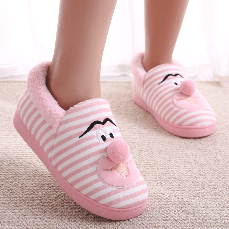 Pantoffels Dames Kind Slippers Mooie Mannen Vrouwen Warm Roze