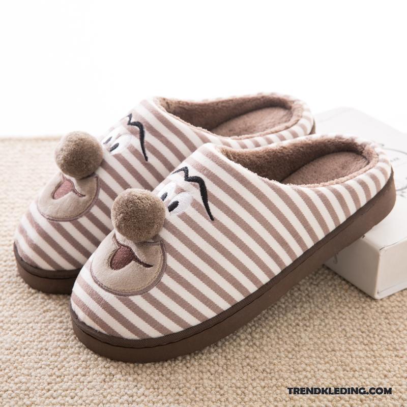 Pantoffels Dames Kind Slippers Mooie Mannen Vrouwen Warm Roze