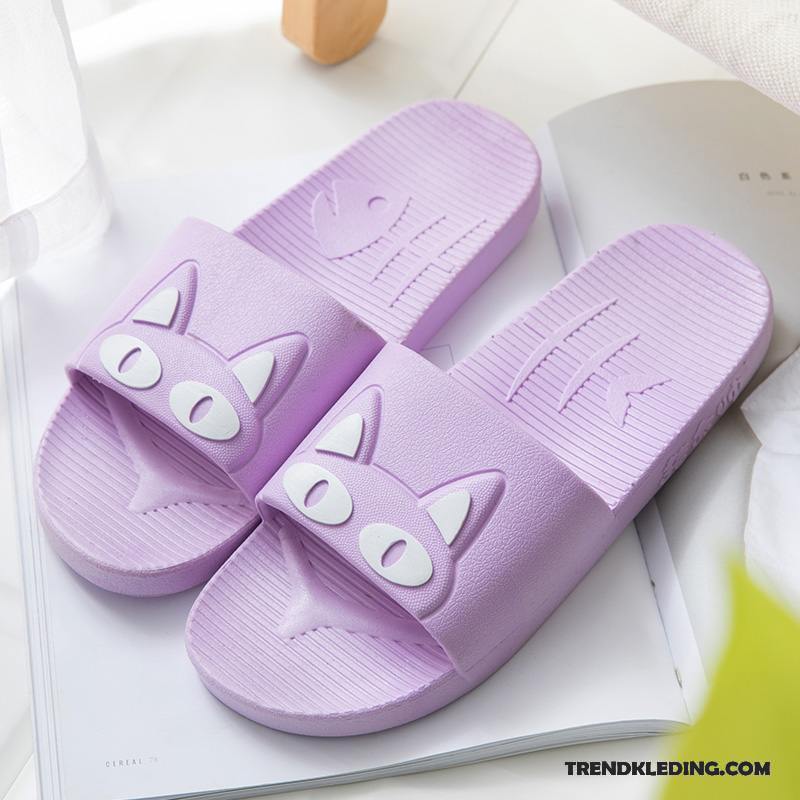Pantoffels Dames Vrouwen Mannen Lovers Badkamer Plateauzool Zomer Geel