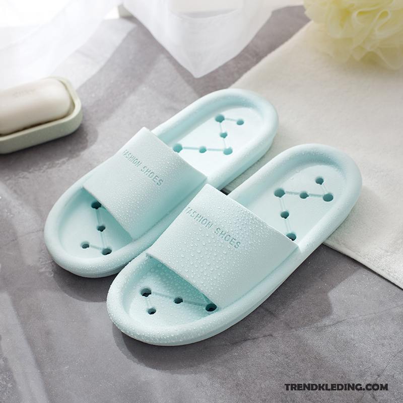 Pantoffels Dames Vrouwen Schoenen Slippers Zomer Badkamer Plateauzool Hemelsblauw