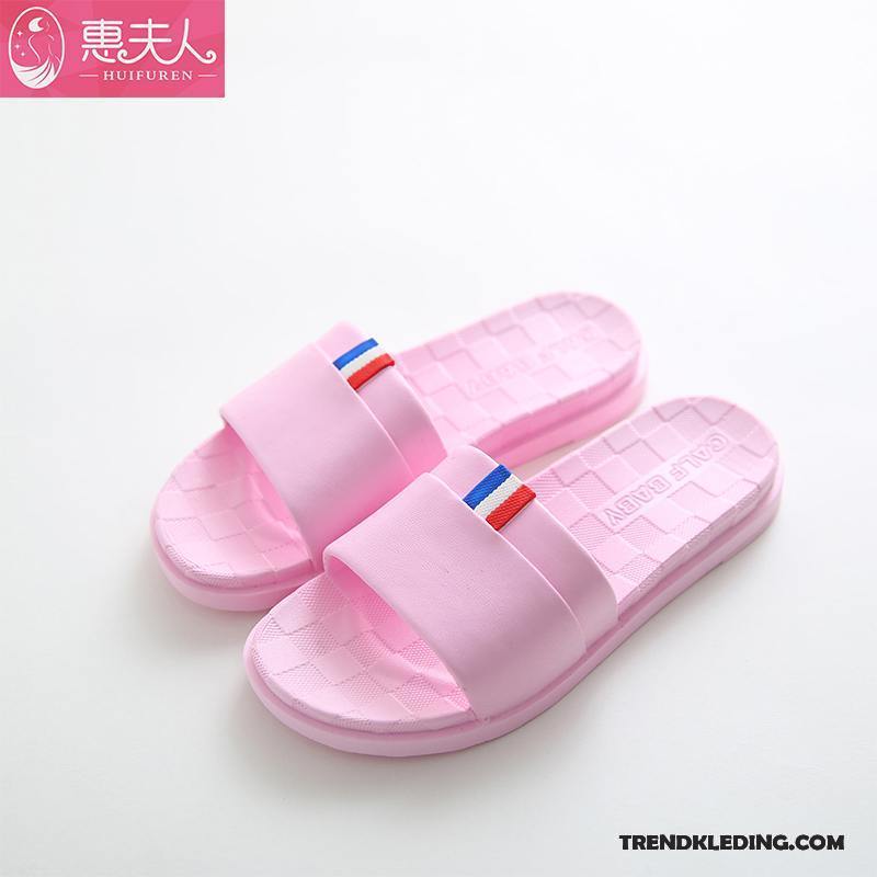 Pantoffels Dames Zachte Zolen Lovers Slippers Binnen Zomer Mannen Roze