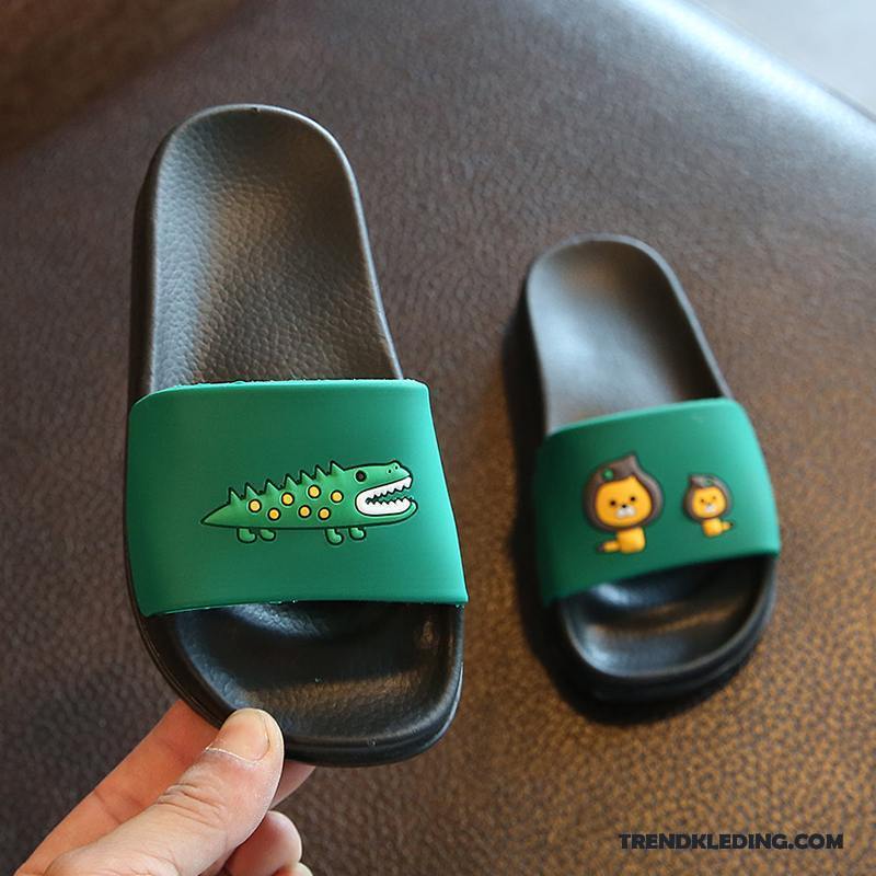 Pantoffels Heren Bovenkleding Zomer Slippers Badkamer Mannen Antislip Zandkleur Zwart