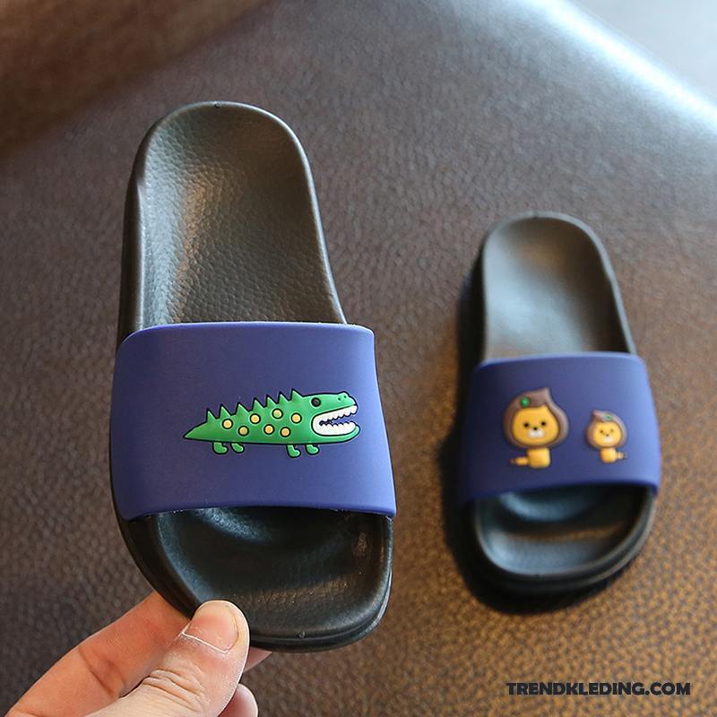 Pantoffels Heren Bovenkleding Zomer Slippers Badkamer Mannen Antislip Zandkleur Zwart