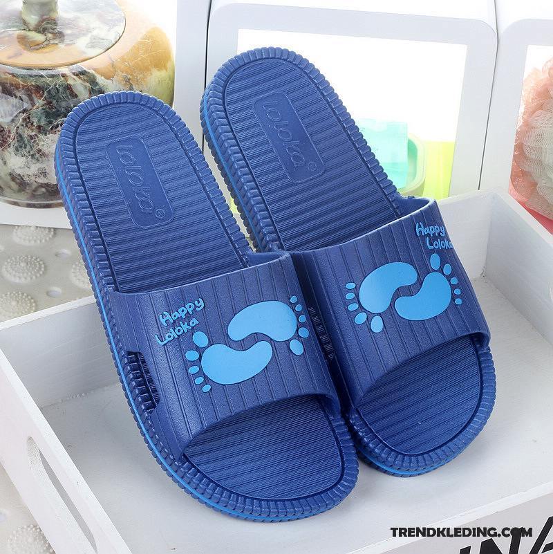 Pantoffels Heren Mannen Slippers Zomer Dikke Zool Lovers Groot Grijs