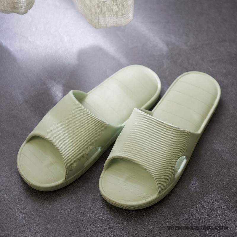 Pantoffels Heren Mannen Zomer Zachte Zolen Slippers Antislip Binnen Grijs