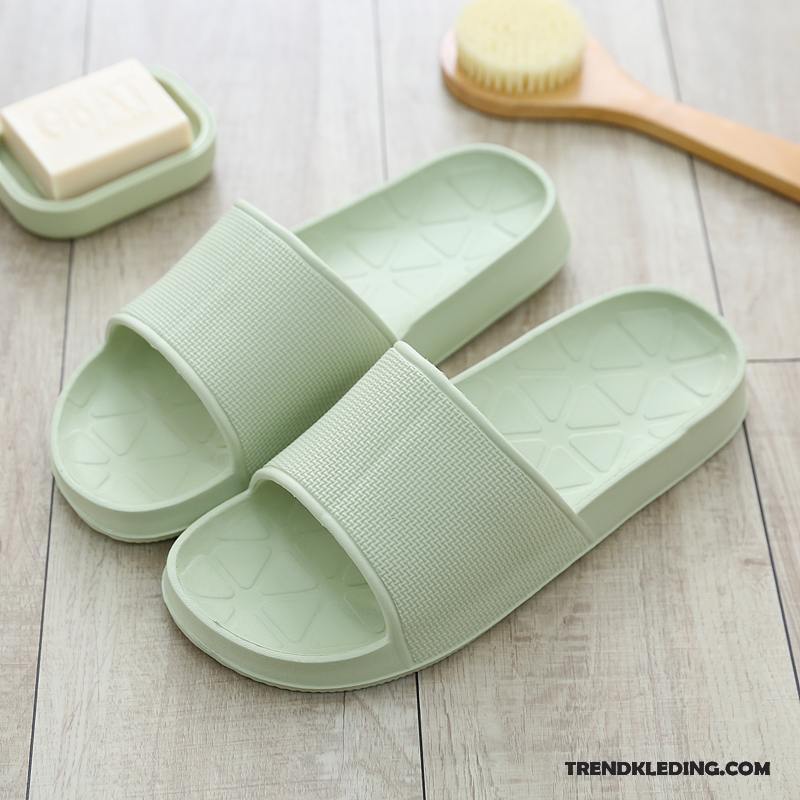 Pantoffels Heren Slippers Schoenen Badkamer Lovers Mannen Binnen Zwart