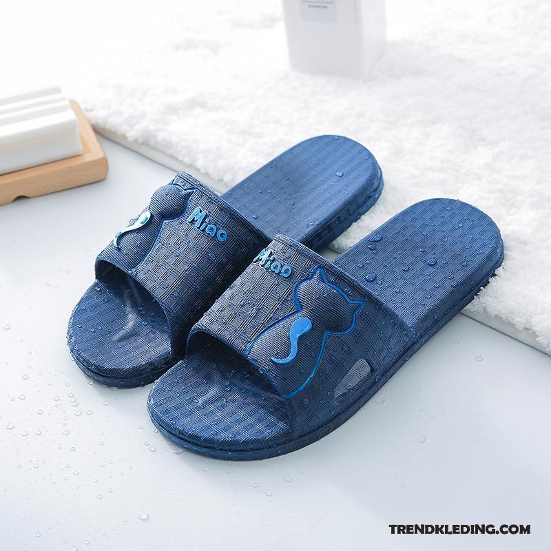 Pantoffels Heren Zomer Vrouwen Slippers Antislip Mannen Lovers Zwart