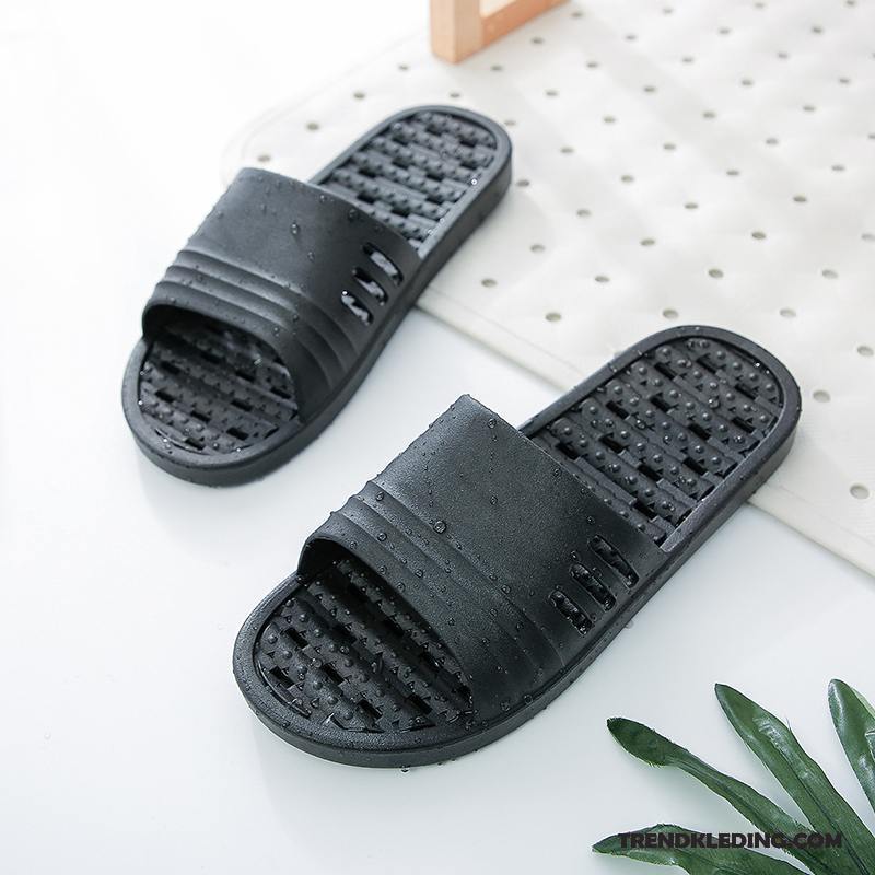 Pantoffels Heren Zomer Vrouwen Slippers Antislip Mannen Lovers Zwart