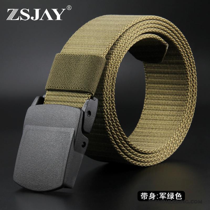 Riem Heren Nylon Outdoor Canvas Trend Plastic Jeugd Zwart Goud