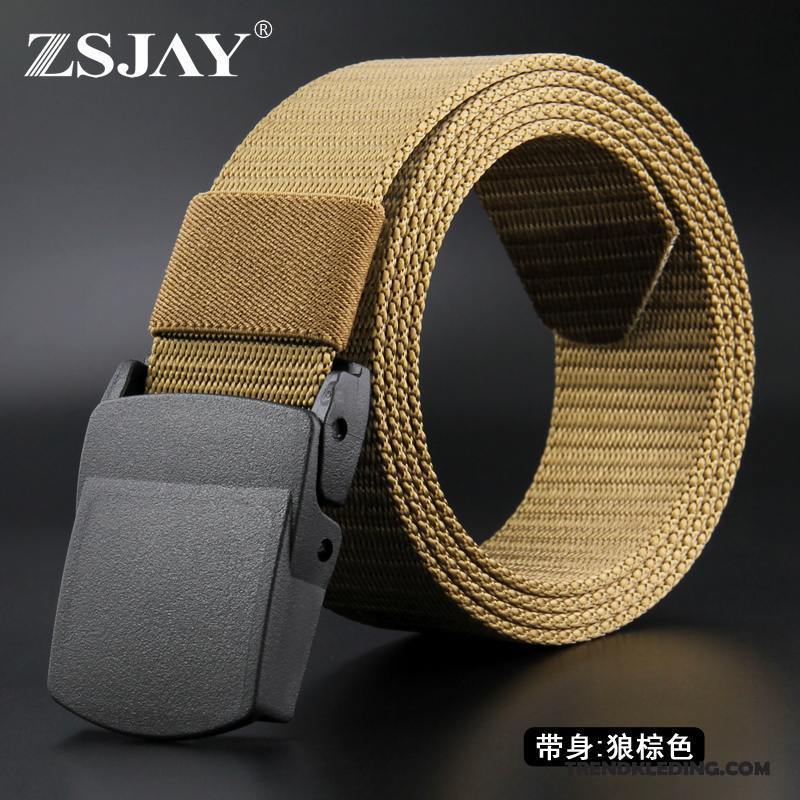 Riem Heren Nylon Outdoor Canvas Trend Plastic Jeugd Zwart Goud