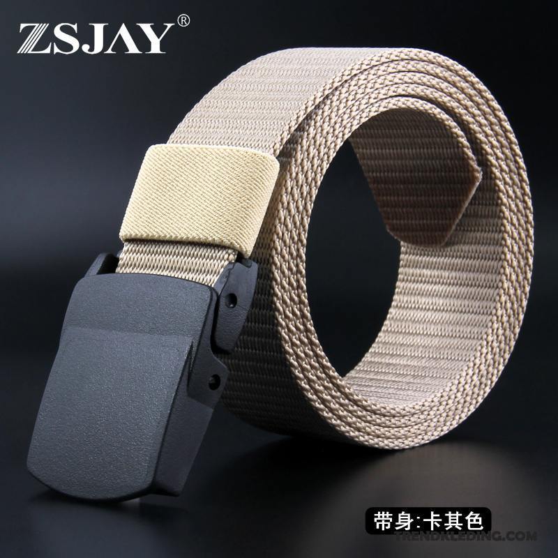 Riem Heren Nylon Outdoor Canvas Trend Plastic Jeugd Zwart Goud