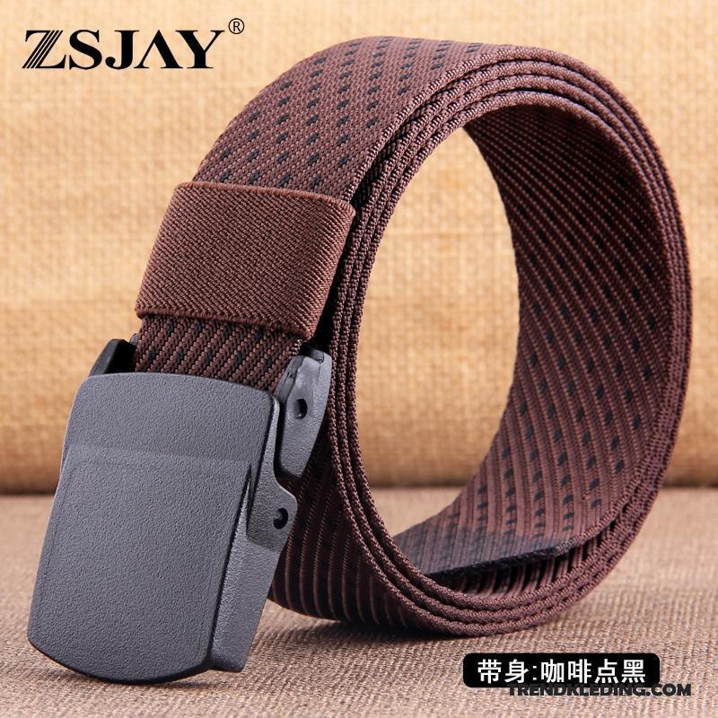 Riem Heren Nylon Outdoor Canvas Trend Plastic Jeugd Zwart Goud