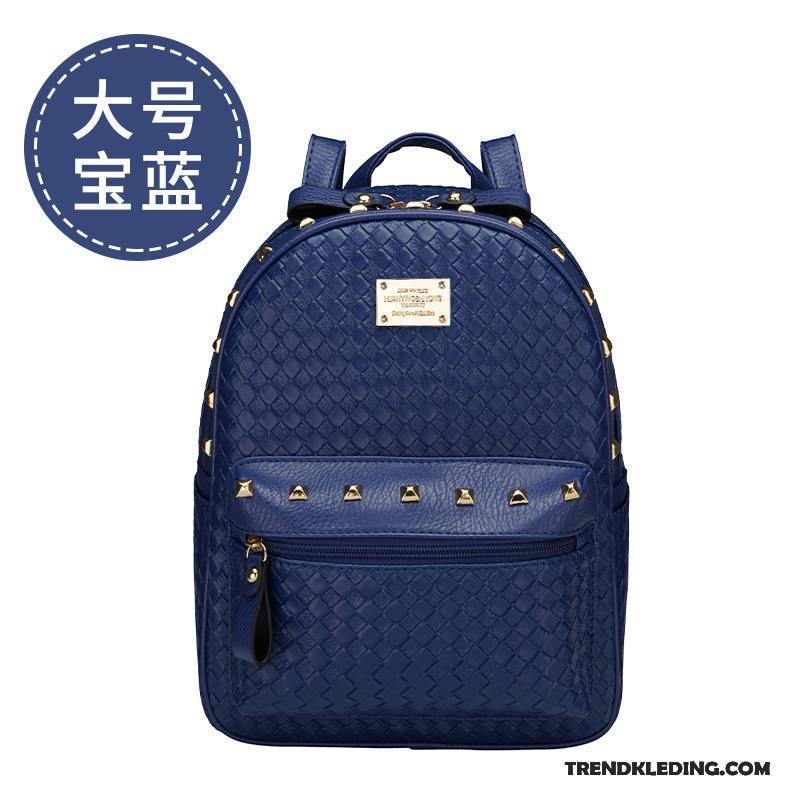 Rugzak Dames Casual 2018 Trend Nieuw Tas Zomer Marineblauw