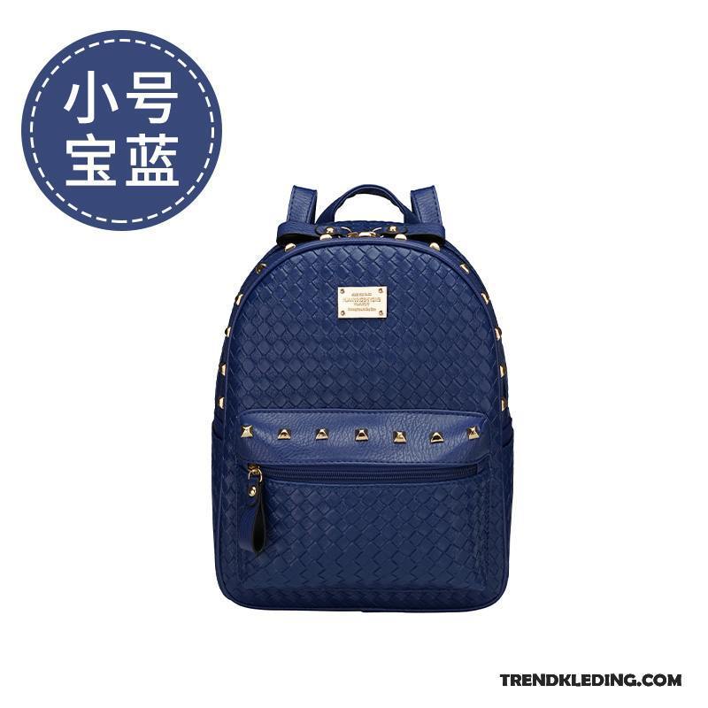 Rugzak Dames Casual 2018 Trend Nieuw Tas Zomer Marineblauw