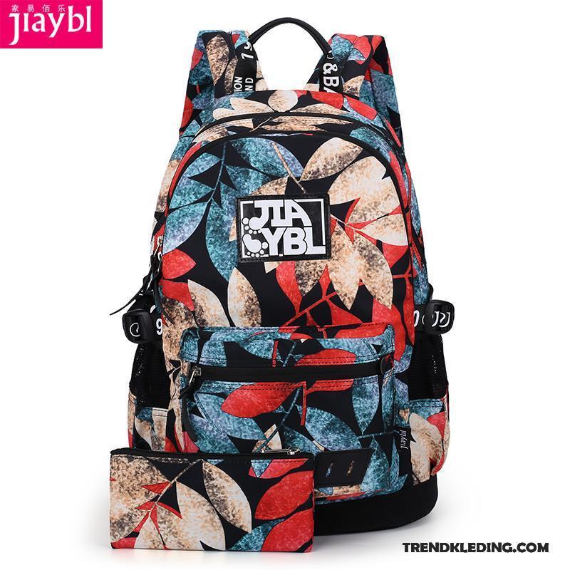 Rugzak Dames De Middelbare School Trend Student Schooltas Gemiddelde Mode Camouflage Kleur