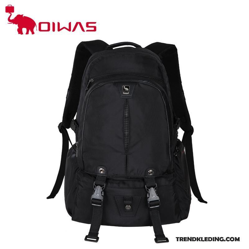 Rugzak Heren Casual Schooltas Business Trend Dames Reizen Zwart