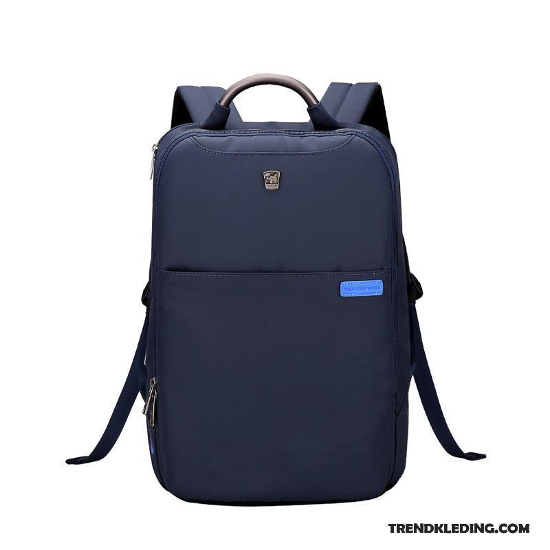 Rugzak Heren Groot Casual Dames Business Student Schooltas Donkerblauw