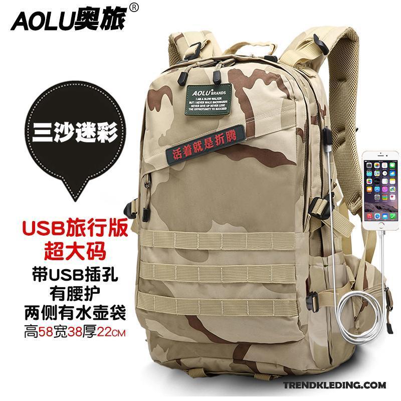 Rugzak Heren Reizen 2018 Outdoor Tas Camouflage Kaki