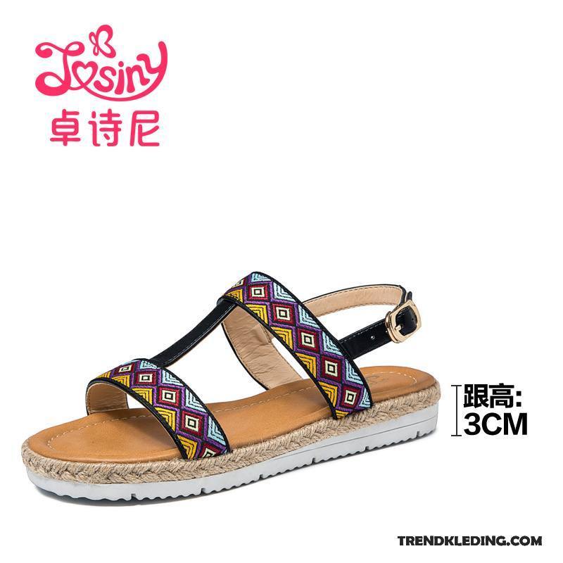 Sandalen Dames Vrouwen Casual Mode Zomer Natie Schoenen Kleur