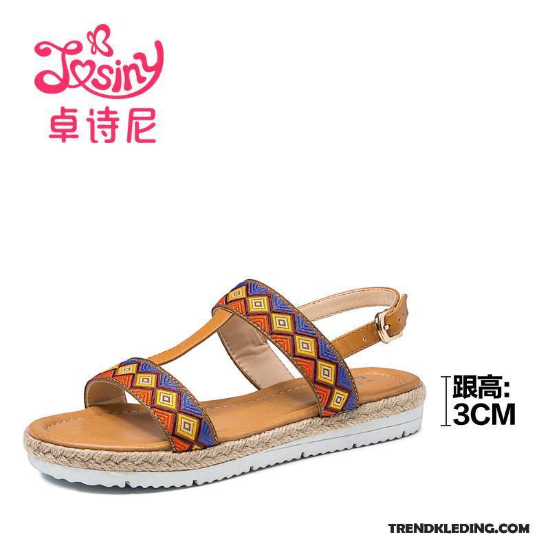 Sandalen Dames Vrouwen Casual Mode Zomer Natie Schoenen Kleur