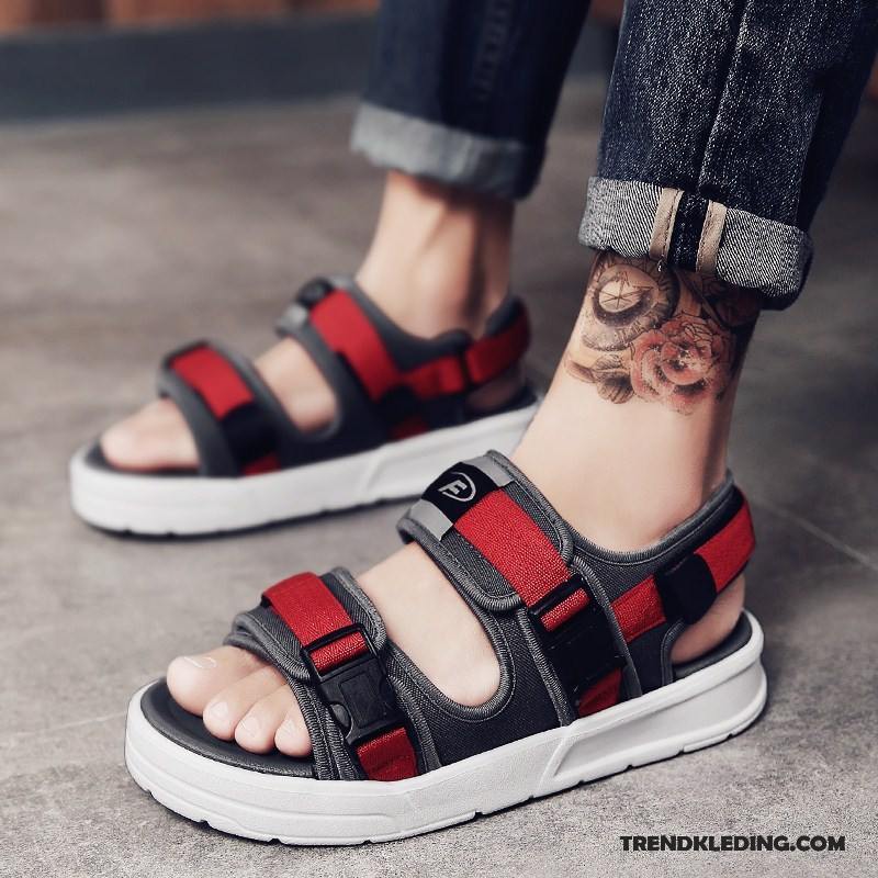 Sandalen Heren Antislip Pantoffels Schoenen Zomer 2018 Sandaal Zandkleur Rood