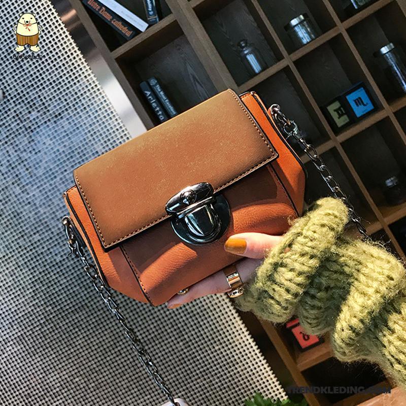 Schoudertas Dames Schrobben Nieuw 2018 Voorjaar Casual Messenger Tas Bruine