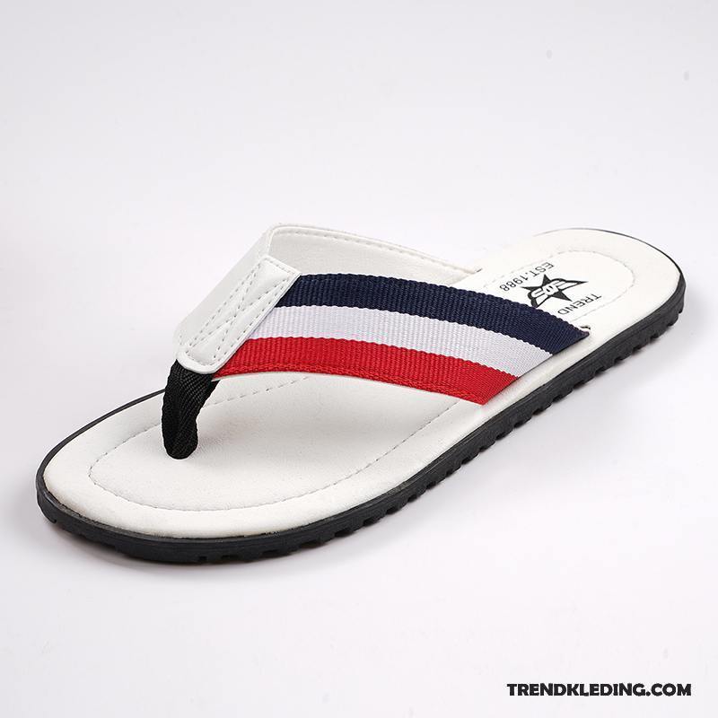 Slippers Heren Lovers Grote Maten Zomer Vrouwen Bovenkleding Trend Blauw Zandkleur Rood Wit